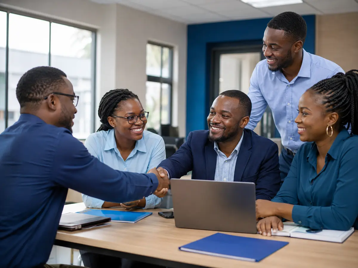 MAAR Technology team collaborating with a client